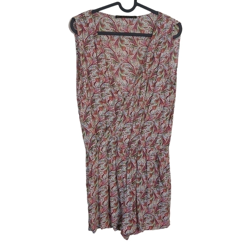 ZARA BASIC LADIES SHORT SLEEVE FLORAL ROMPER- S